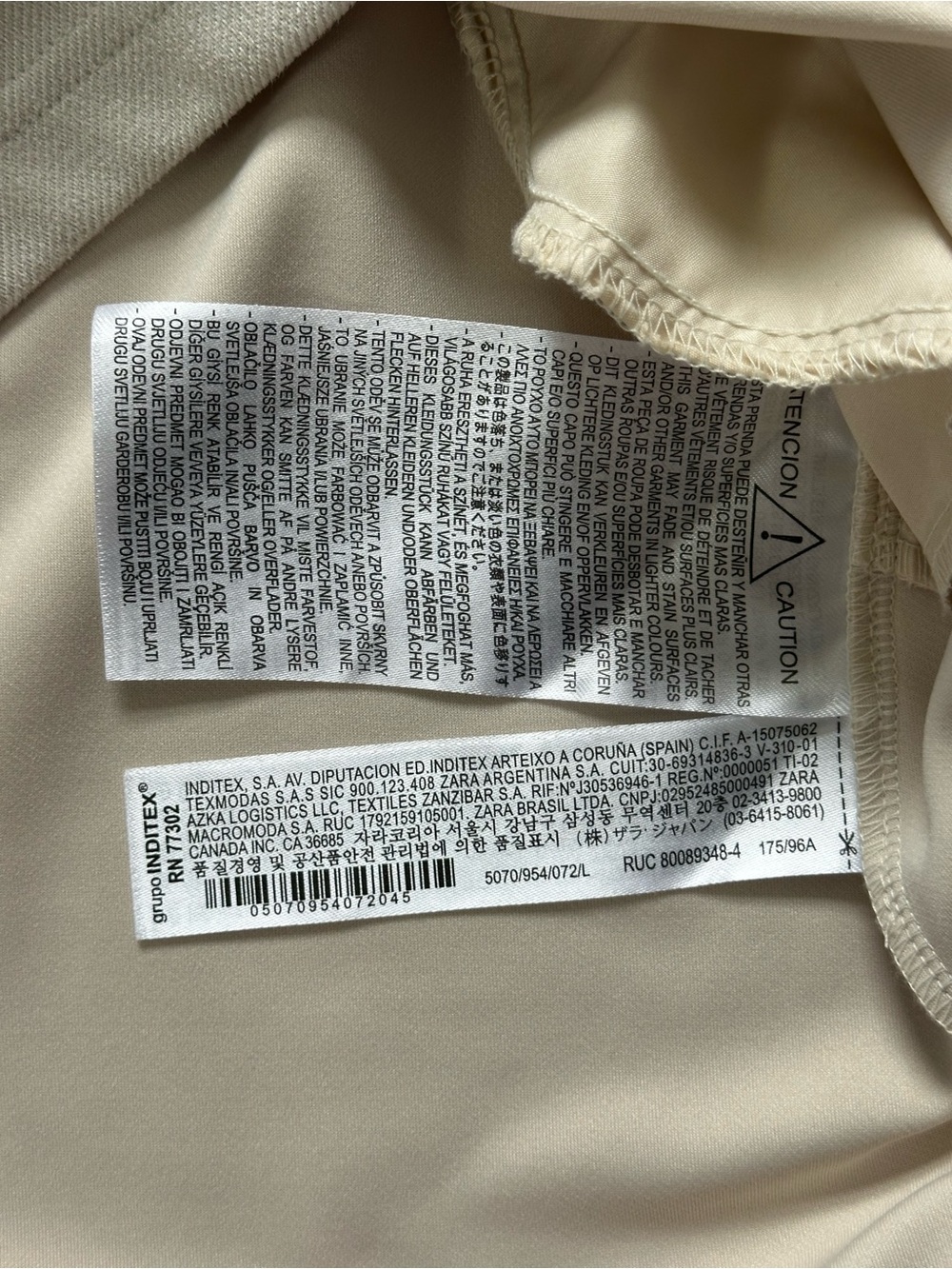 Zara Faux Suede Dress in Color-block - EUC - Picture 7 of 8